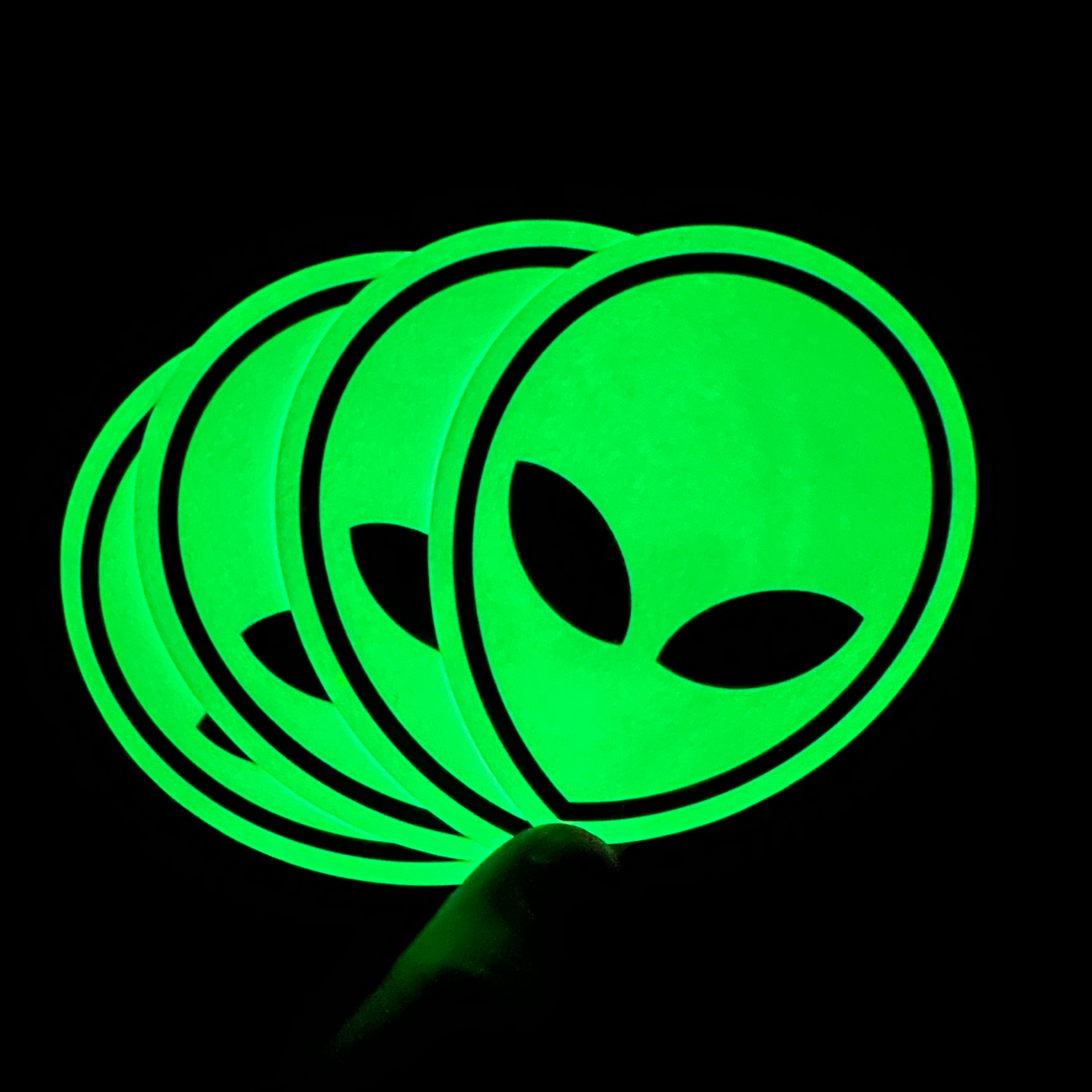 Alien Glow in the Dark Stickers | Brotique 505
